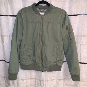 Army green, lucky brand bomber jacket, large
